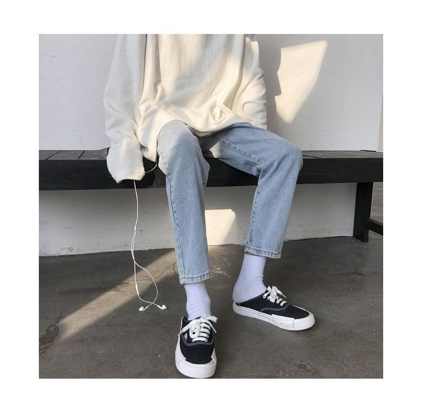 GRAYCIOUS - Toelopende cropped jeans