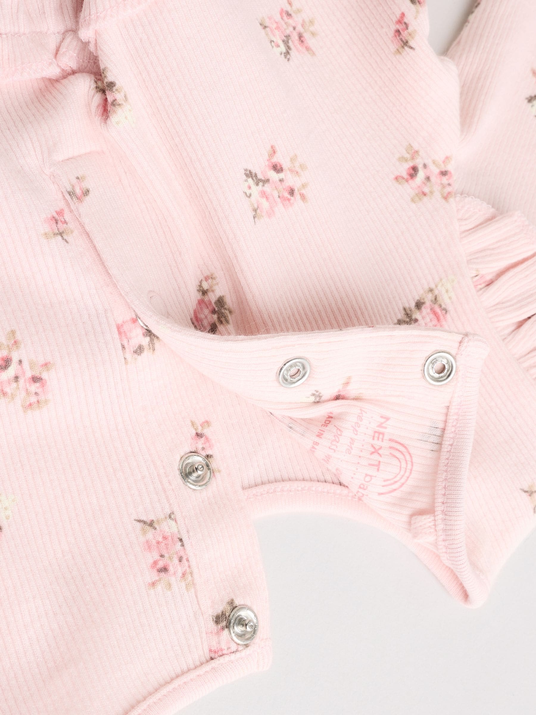 Roze met vrolijke print - Set met babyfriltop met lange mouwen en legging (0mnd-2jr)