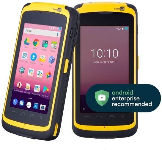AS51E2BE4Q401- CipherLab RS51, 2D, 11,9cm (4,7''), GPS, RFID, BT, Wi-Fi, 4G, NFC, Android, GMS
