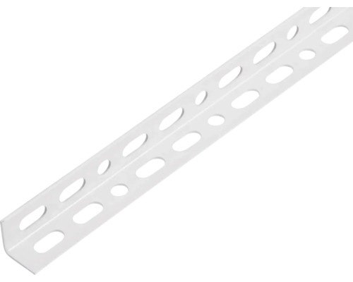 Conceptor hoekprofiel, geperforeerd, wit, 15x15x1 mm, 2m