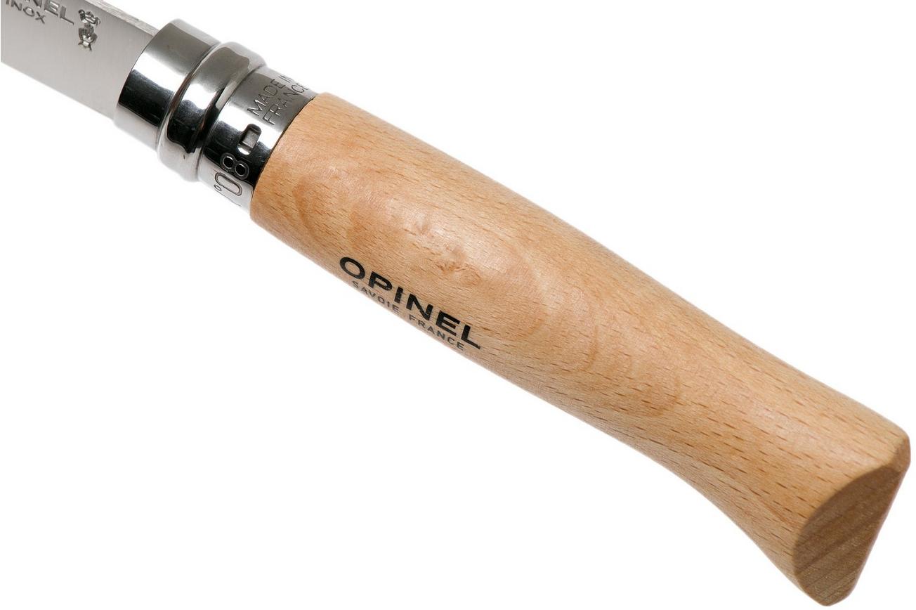Opinel zakmes No. 08RV, roestvast staal, lemmetlengte 8,5 cm