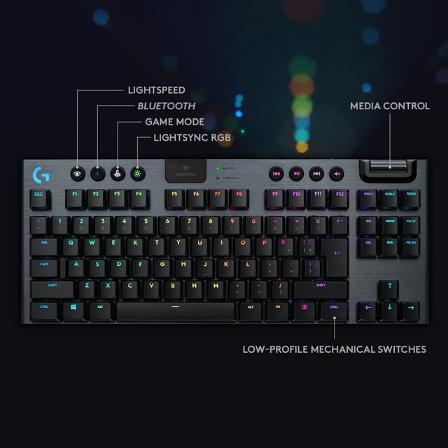 Logitech G915 Lightspeed tenkeyless gaming tastatur (GL Tactile swit.)