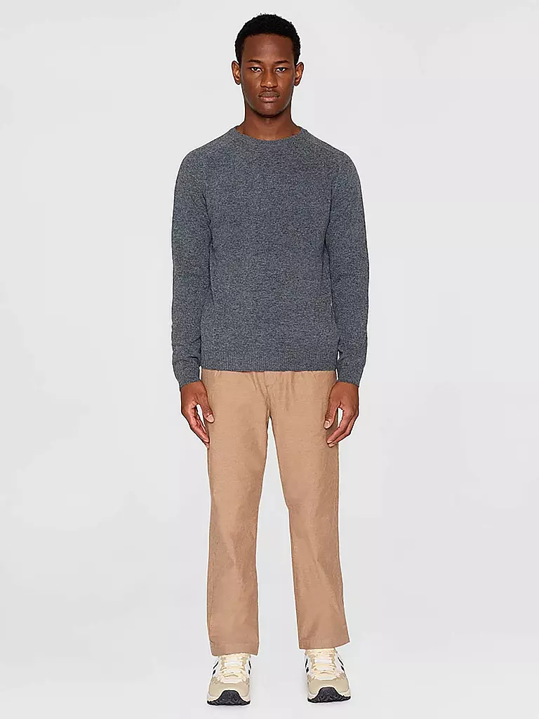 KNOWLEDGE COTTON APPAREL Pullover FIELD grau