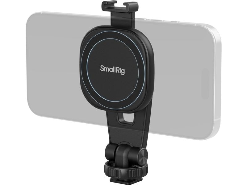 Smallrig AC‑10 Attachable Phone Clamp with Cold Shoe Mount Magnetische Telefonklemme
