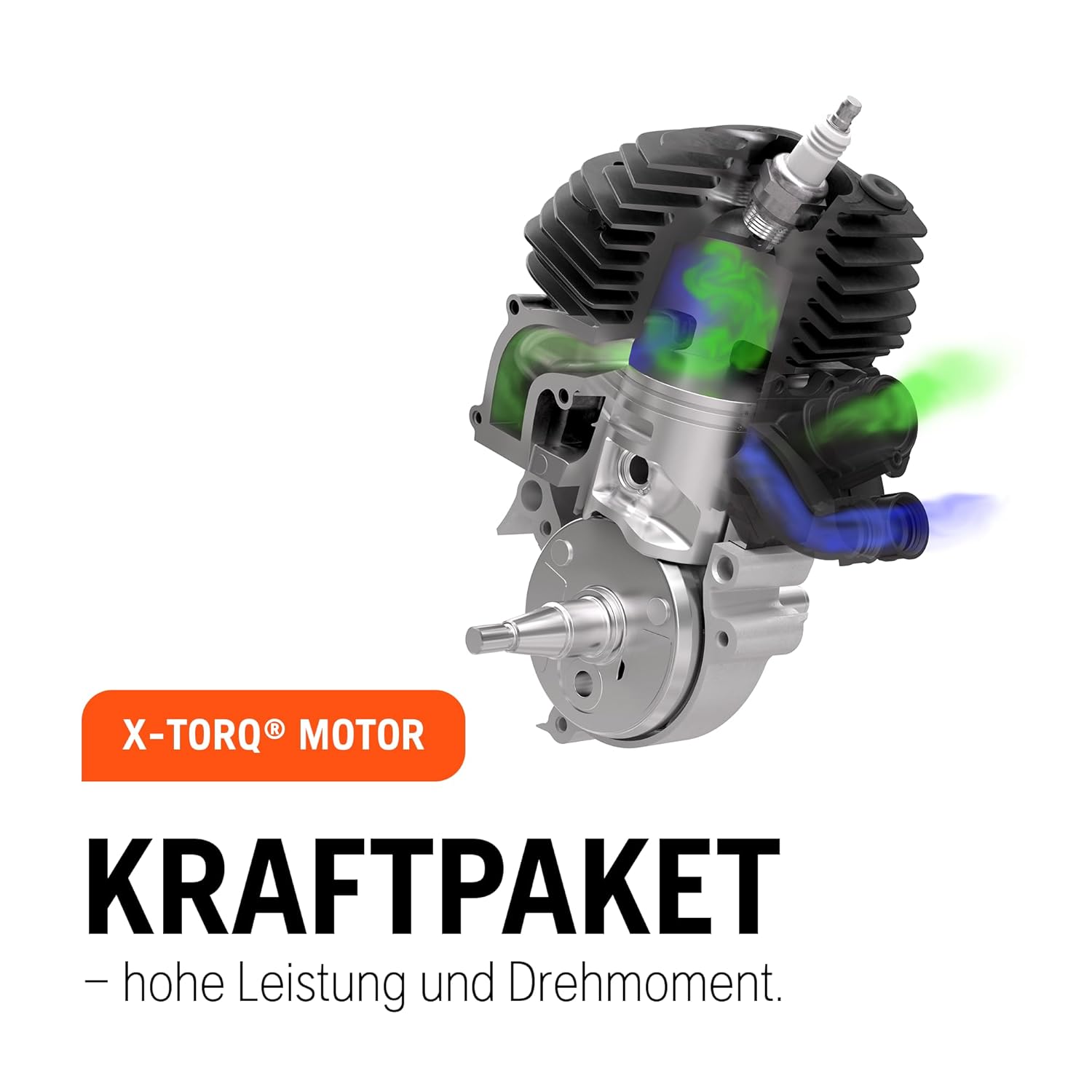 Husqvarna 135 Mark II Benzin-Kettensäge - 38 cc X-Torq® Motor, 14″-Schwert, LowVib®, Smart Start®, Air Injection™, ideal für Brennholz, Baumschnitt und Gartenpflege