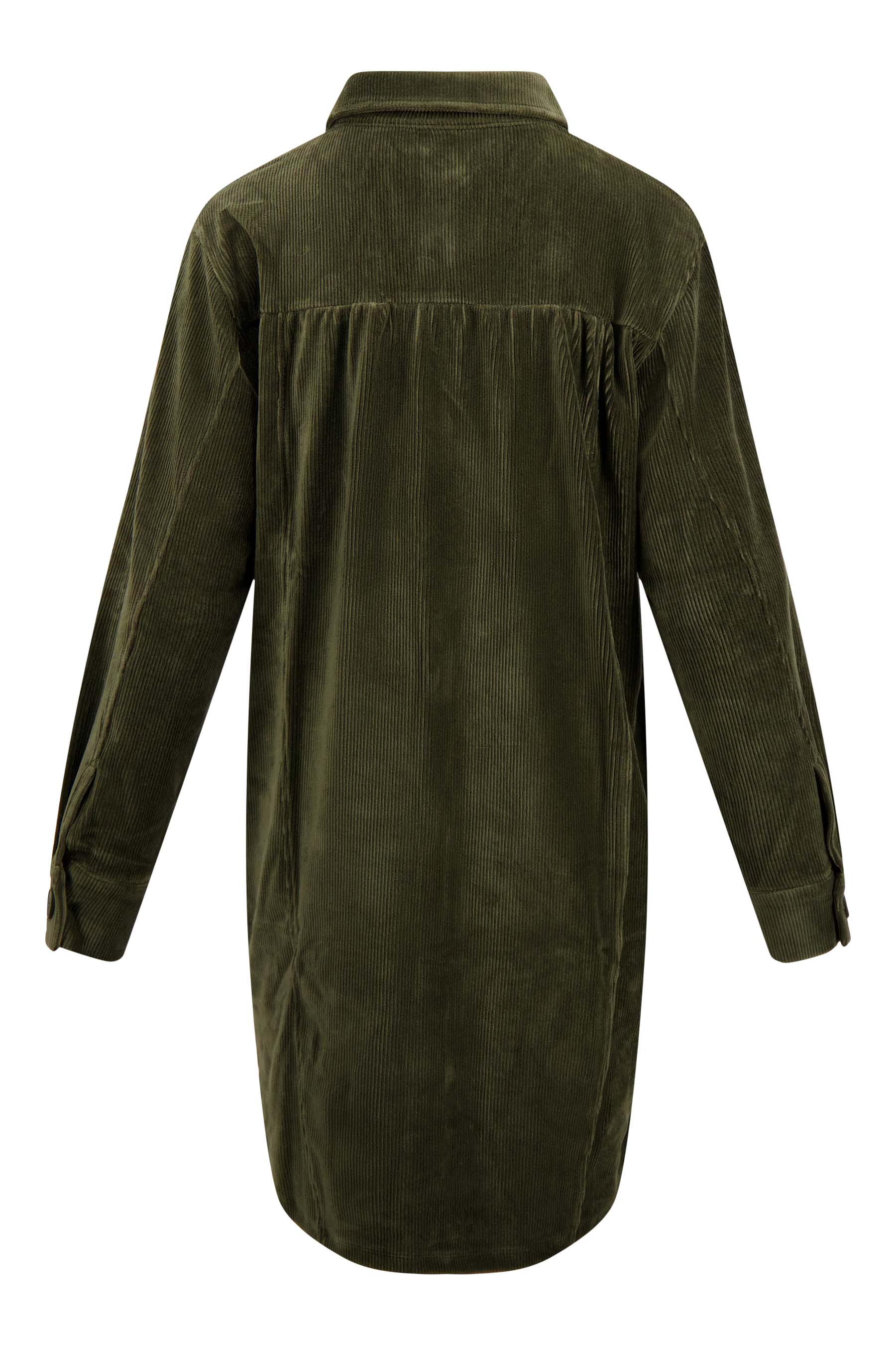 jersey corduroy long blouse