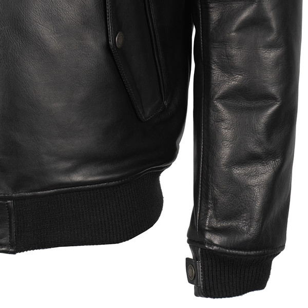 Helstons - Blouson Helico Cuir Rag Noir