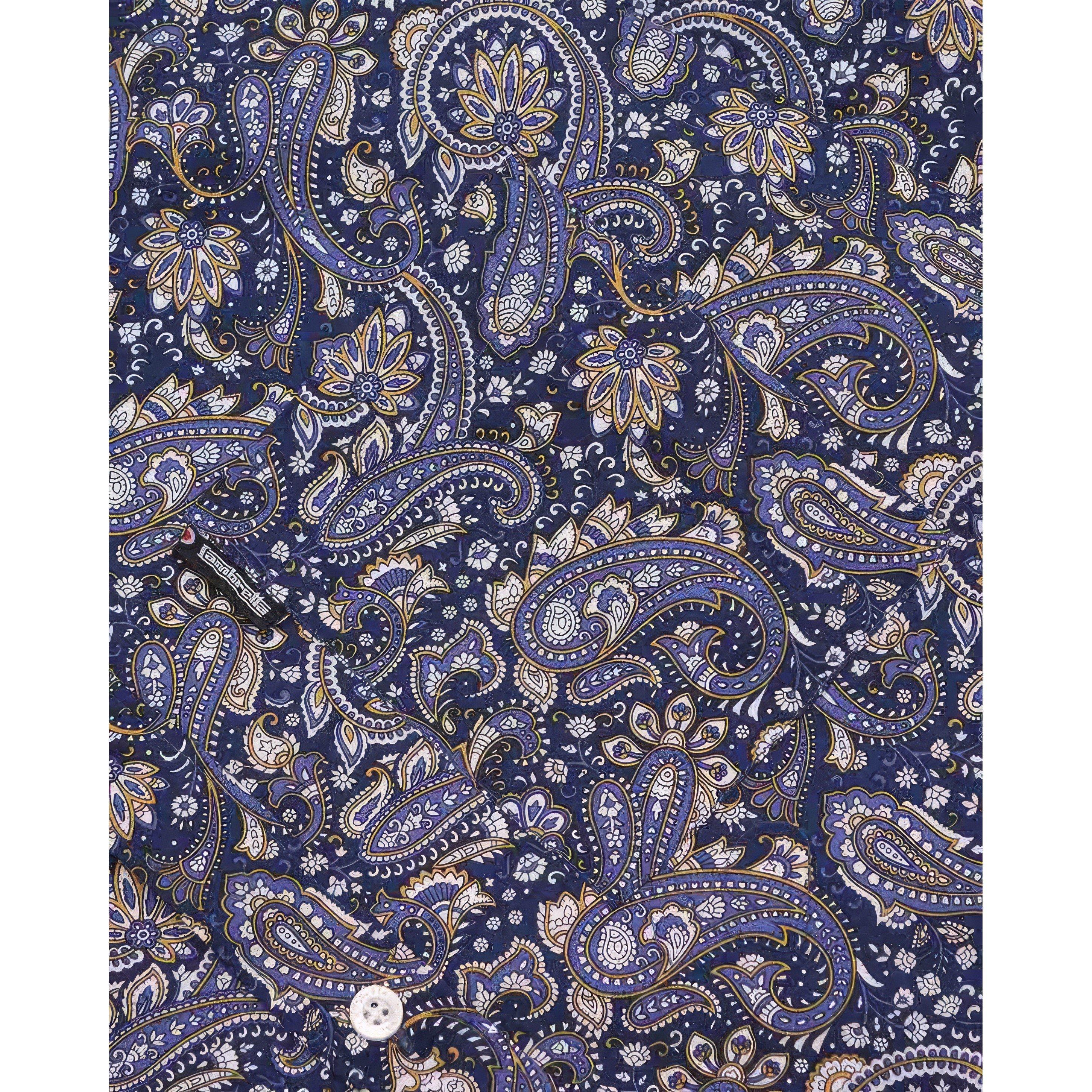Lambretta Long Sleeve Paisley Shirt