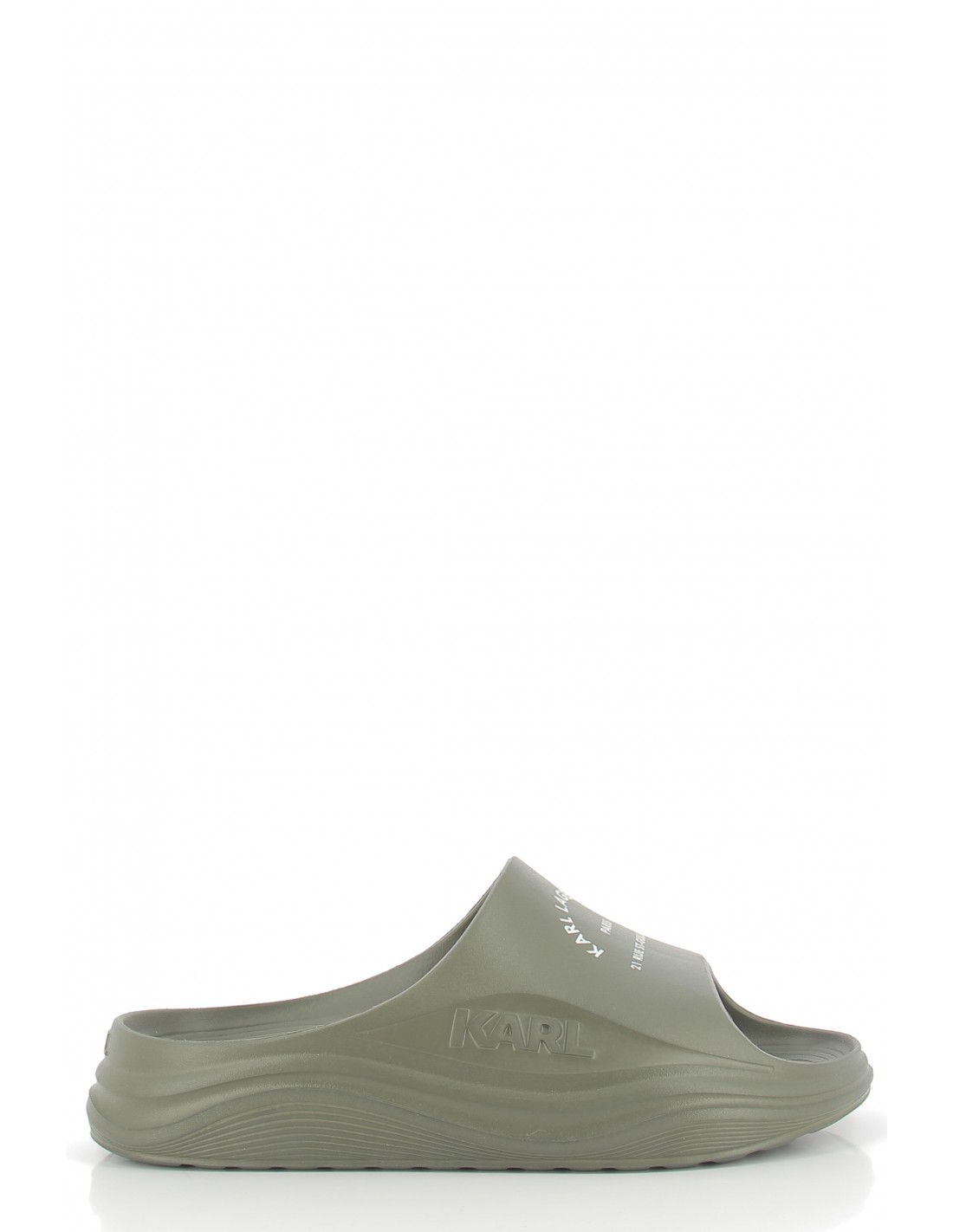 karl lagerfeld Claquettes homme skoona maison karl slide kaki