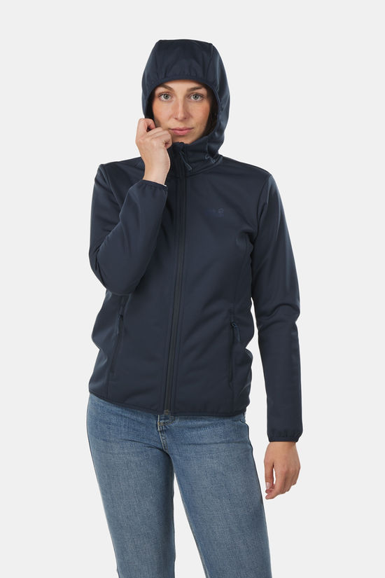 Jack Wolfskin Jack Wolfskin Windhain Hoody Softshell Jas Dames