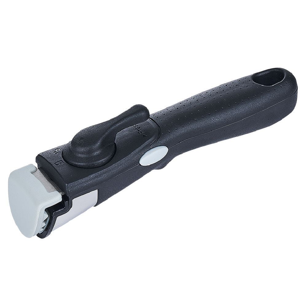 Sauteuse aluminium noir avec couvercle verre et poignée amovible Ø24cm