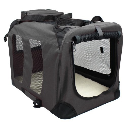 Bolsa de viagem funcional para cães, preta