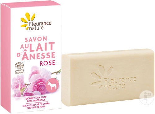 Fleurance Nature Savon Au Lait D'Ânesse Rose 100g