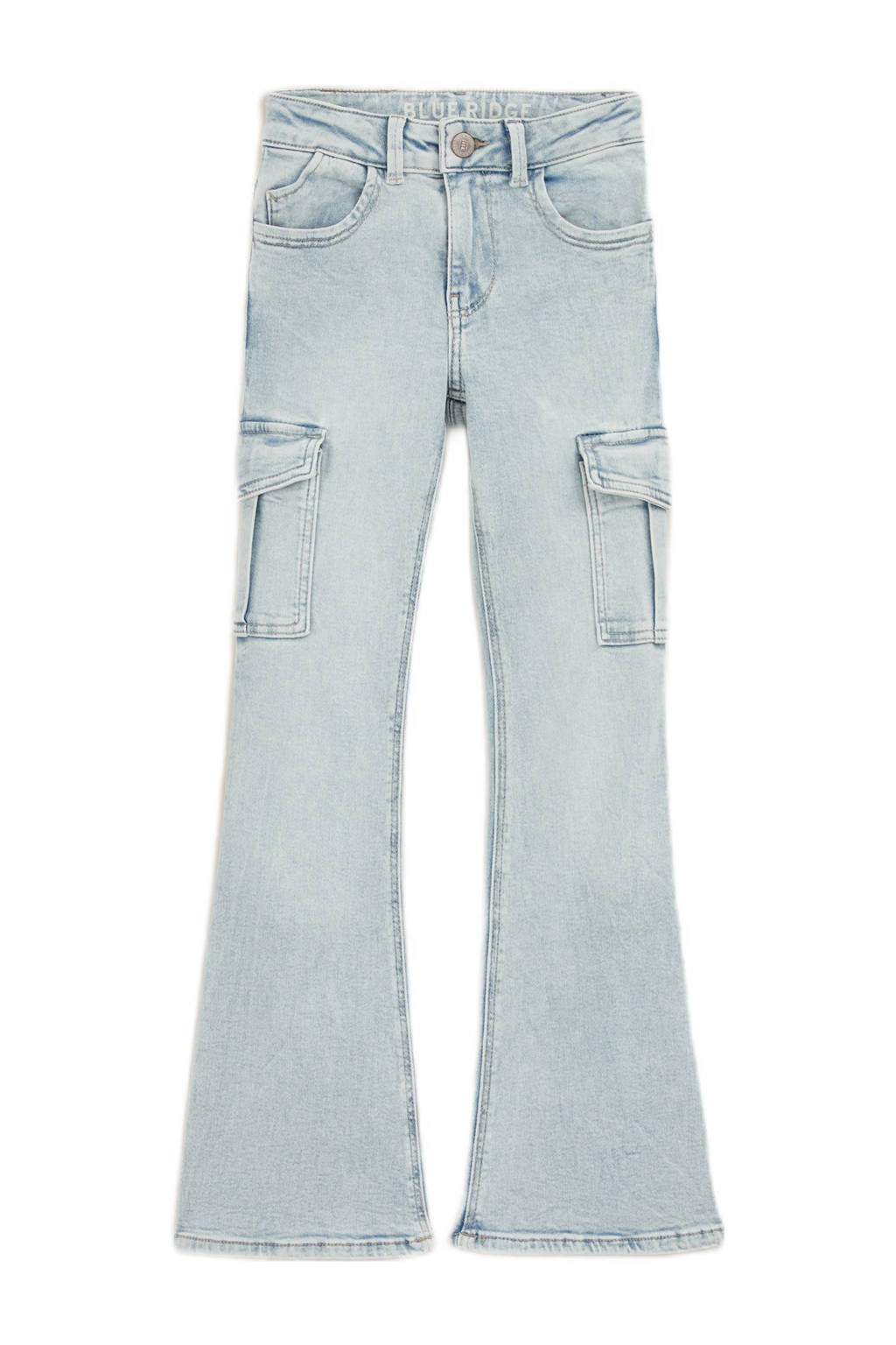 WE Fashion flared jeans light blue denim