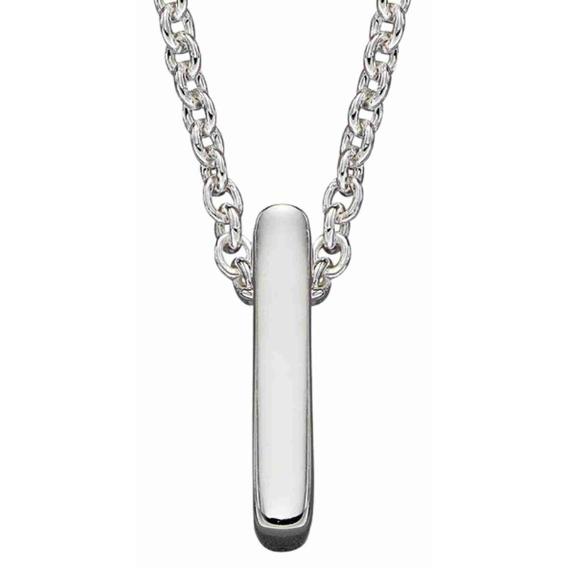 Collier lettre I en argent 925/1000