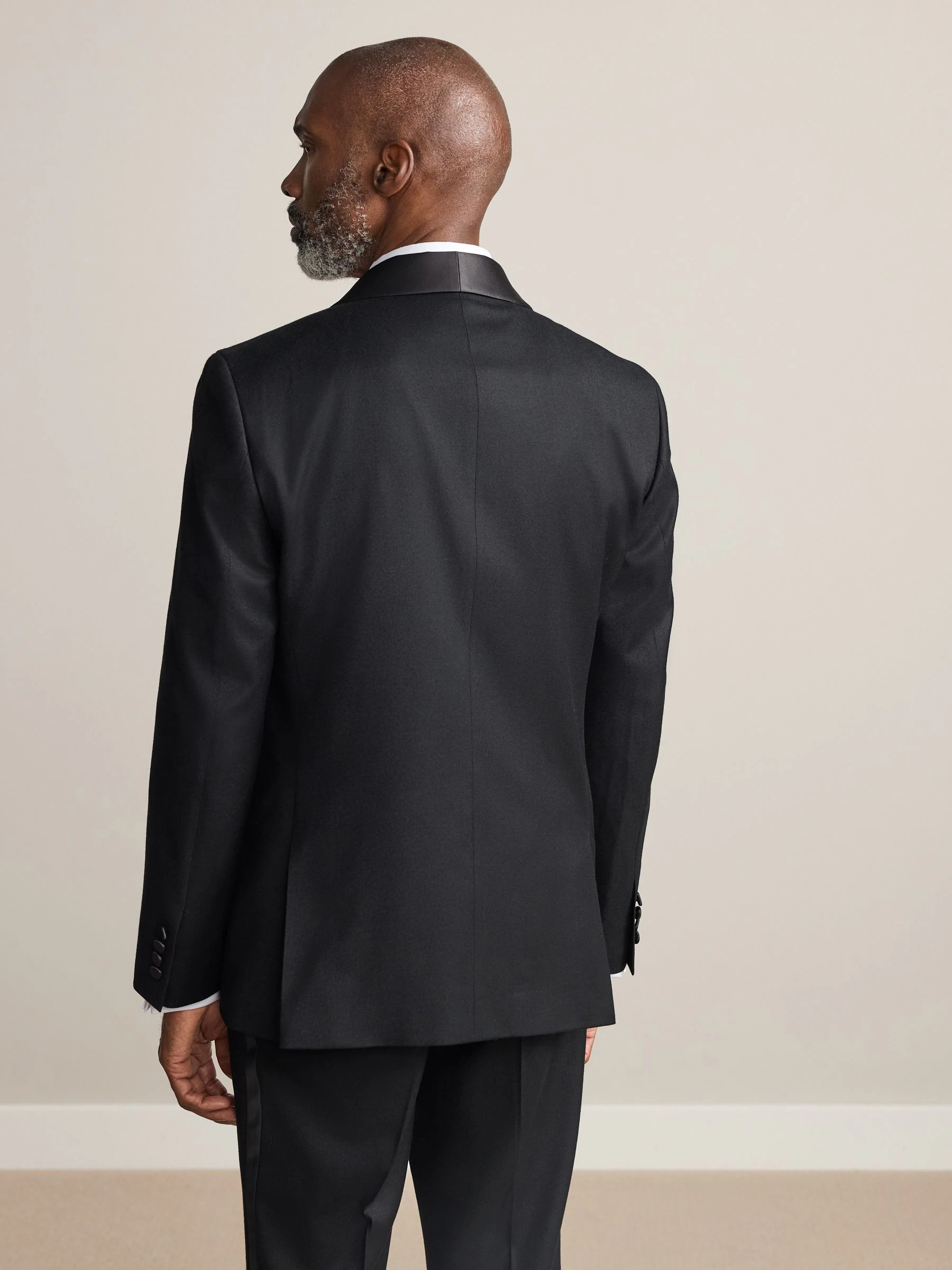 Zwart - Tailored Fit Signature Zignone Wool Cashmere Tuxedo Suit Jacket