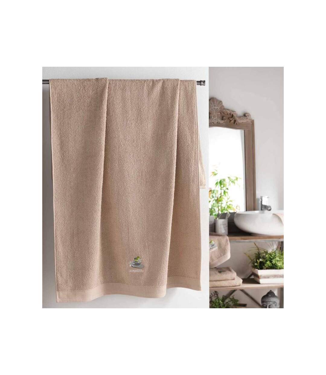 Drap de Bain Minéral 90x150cm Taupe