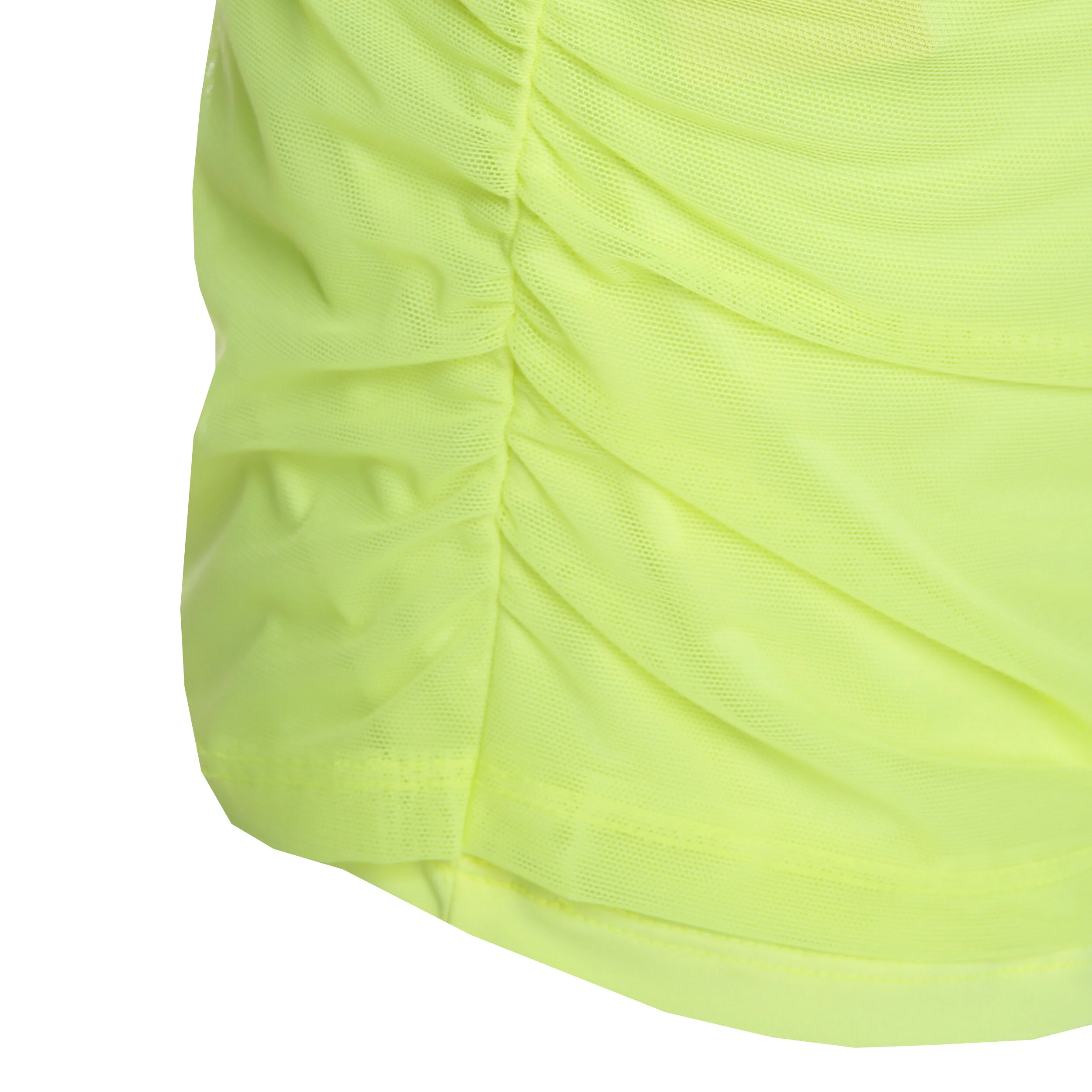 Lucky in Love Mesh Is More Débardeur Tank Top Filles - Jaunes Fluo