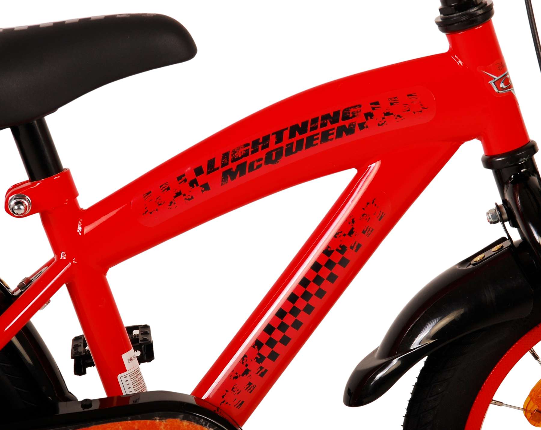 Kinderfahrrad Disney Cars für Jungen 14 Zoll Kinderrad in Rot Fahrrad