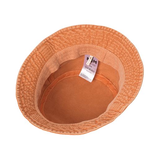 MJM Dyed Cotton Twill Bøllehat, Orange, L