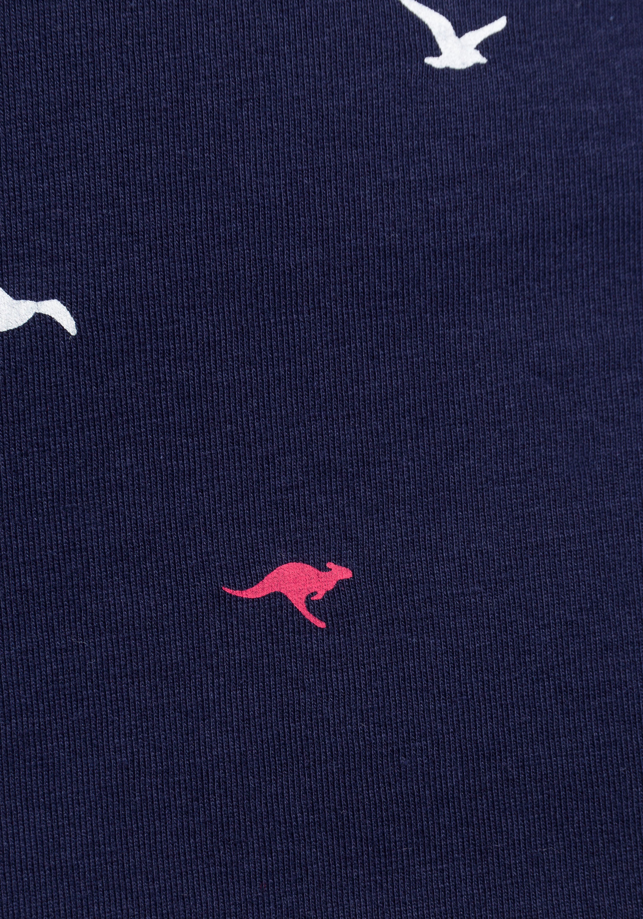 KangaROOS Jerseykleid Set, mit abnehmbarem Gürtel,  aufgesetzte Taschen figurbetonte Passform,  aus Baumwollmischung