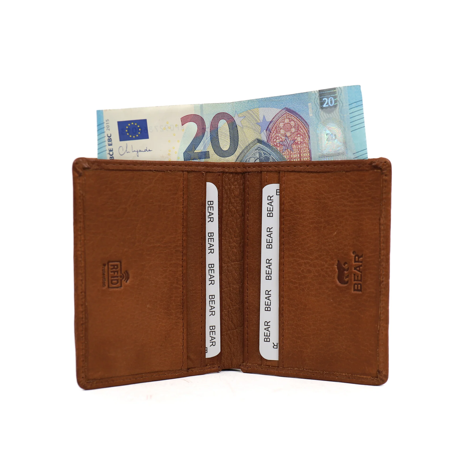 Bear Design Callisto Pelle Pasjeshouder Cas Cognac CP7040