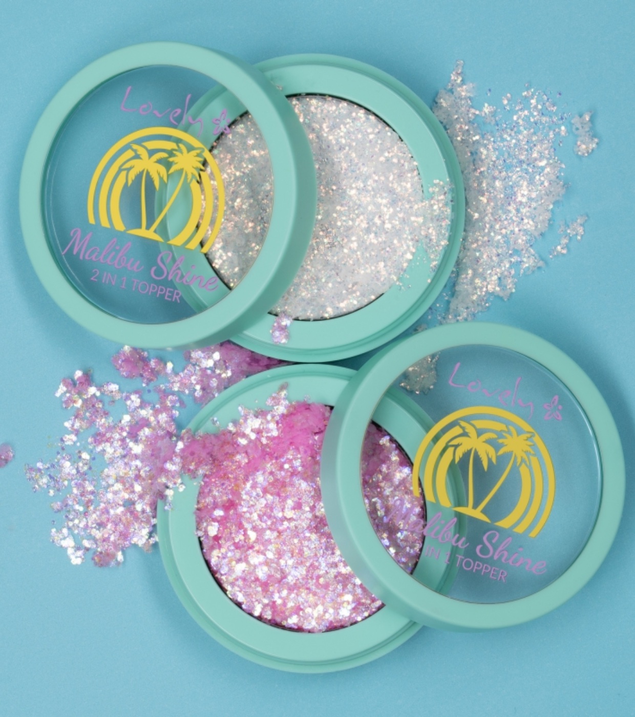 Lovely - Topper de sombra 2 em 1 Malibu Shine - 1