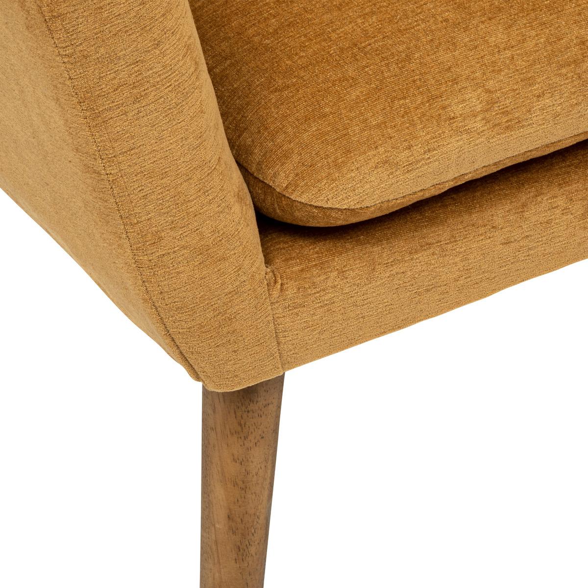 FAUTEUIL CHENIILLE SINEL OCRE