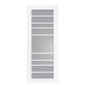 Arne & Bodil binnendeur ABD518 rook glas - extra wit afgelakt - glaslat extra wit