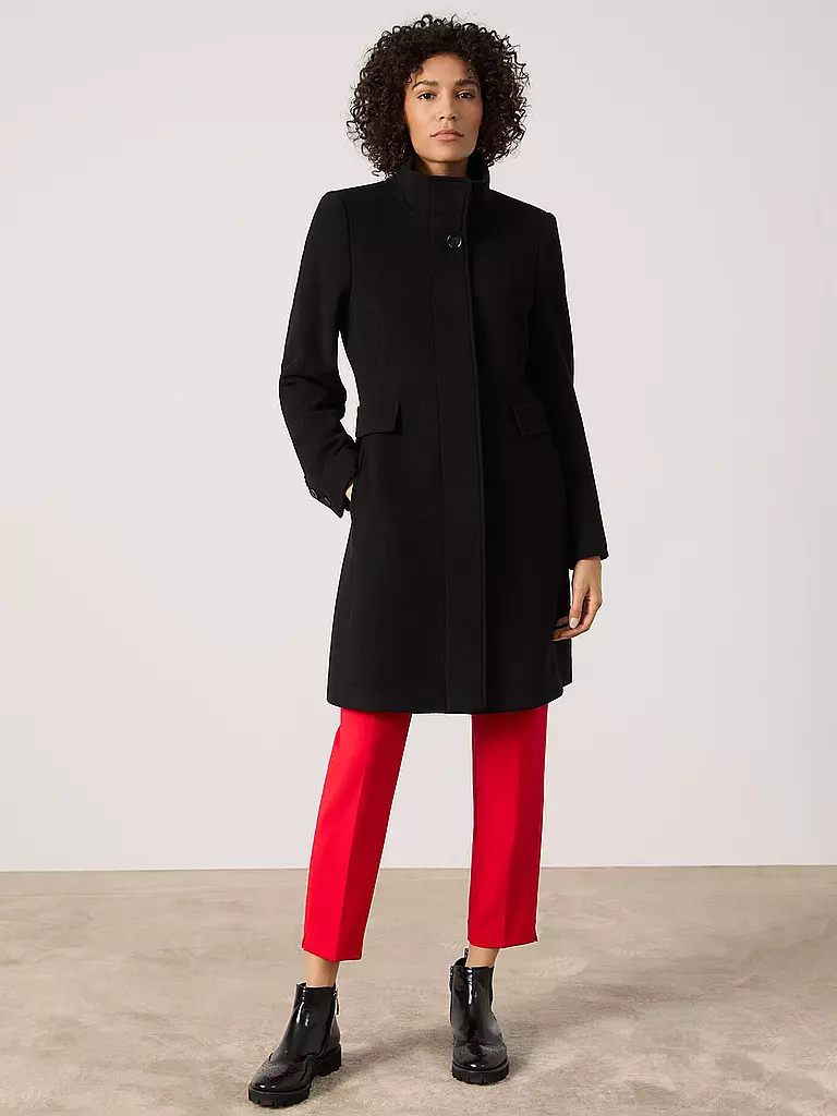 GERRY WEBER Wollmantel  schwarz