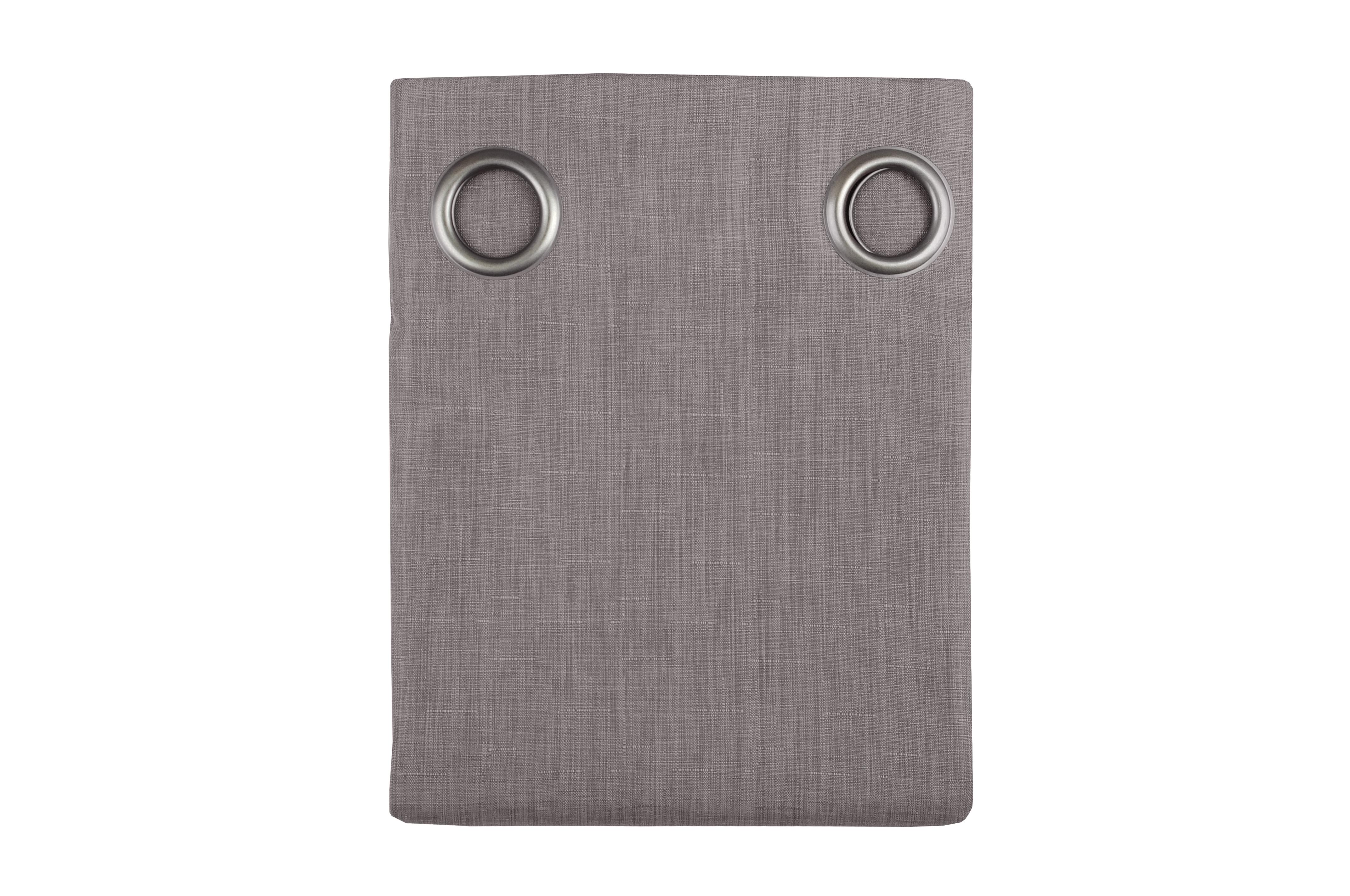 BEA RIDEAU OEILLETS 140X260CM TAUPE