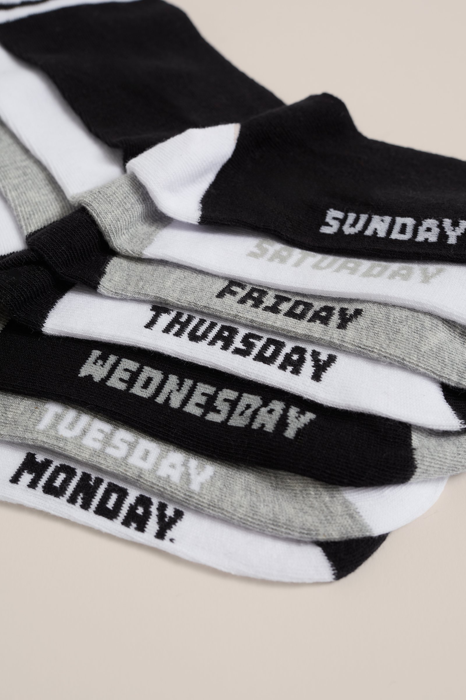 Jongens sokken, 7-pack WE Fashion Zwart