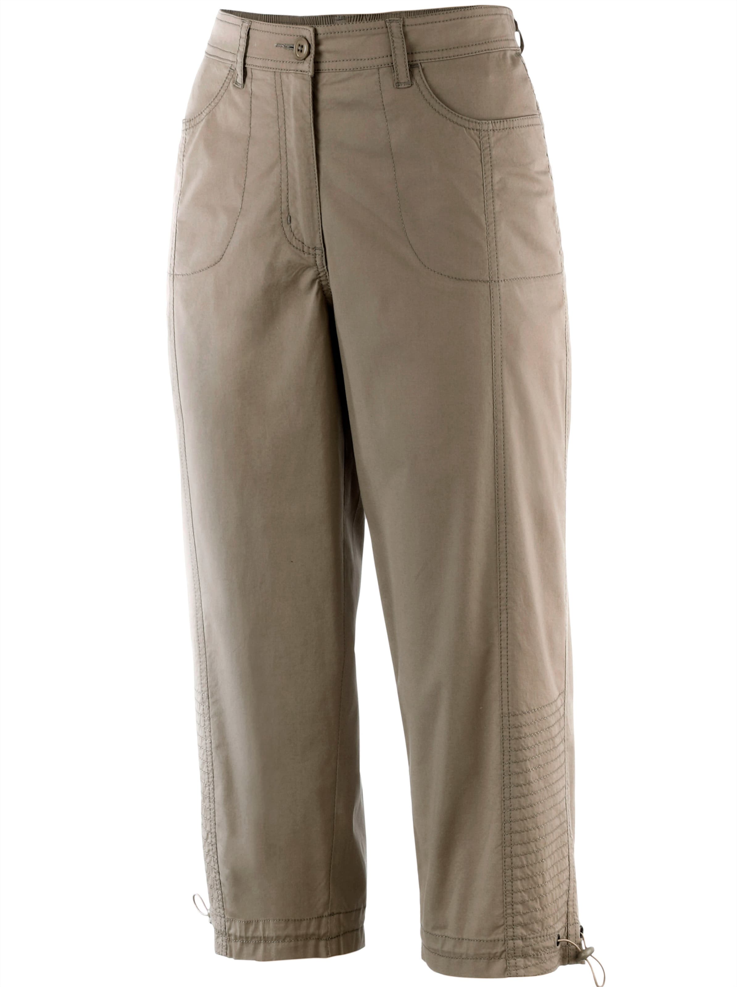 Caprihose in taupe