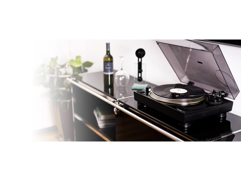 Reloop Plattenspieler HiFi Turn5 Schwarz Hochwertiger HiFi-Plattenspieler mit Direktantrieb