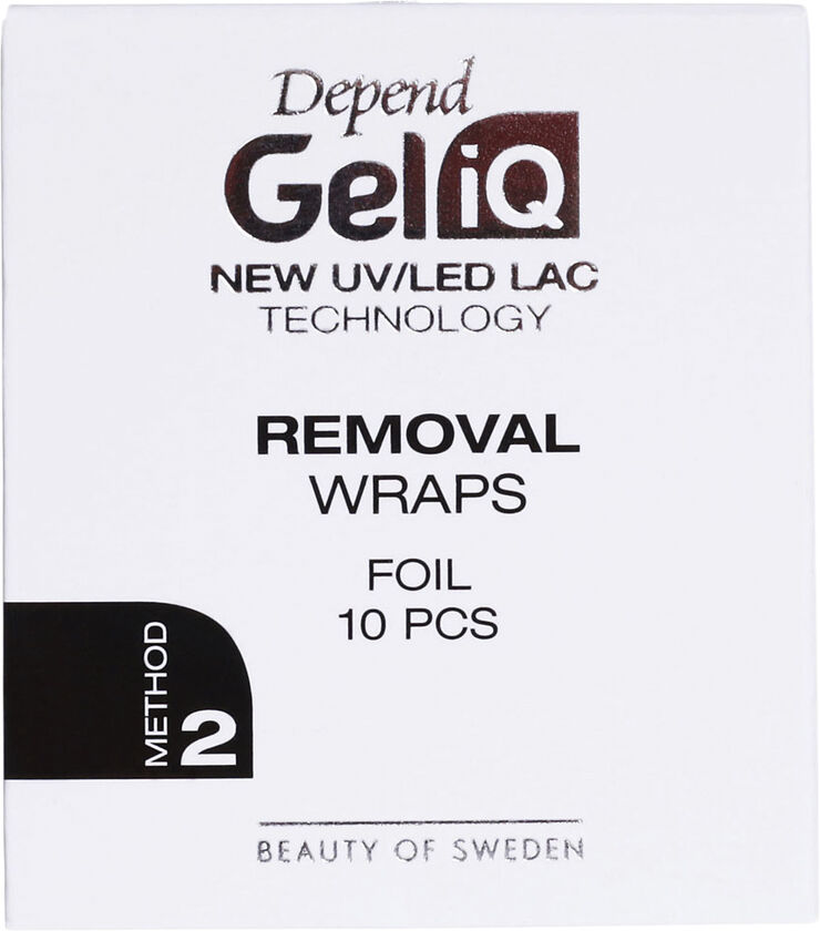 Depend Gel iQ Rem Wraps Foil 10pcs
