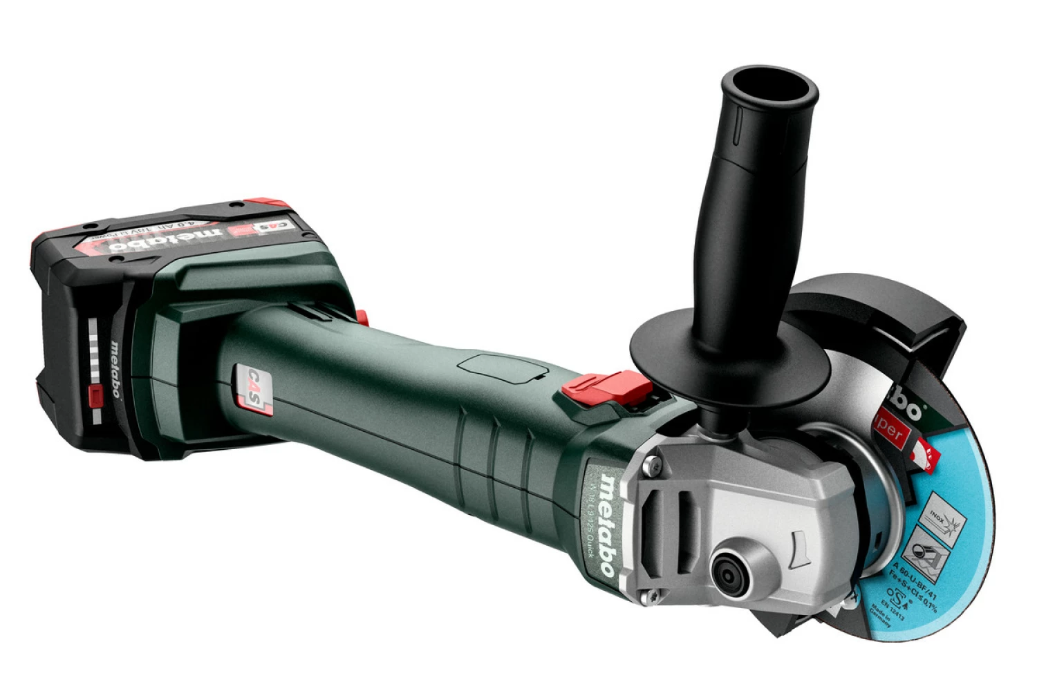 Metabo W 18 L 9-125 18V Accu-slijper body in MetaBox - 125 mm