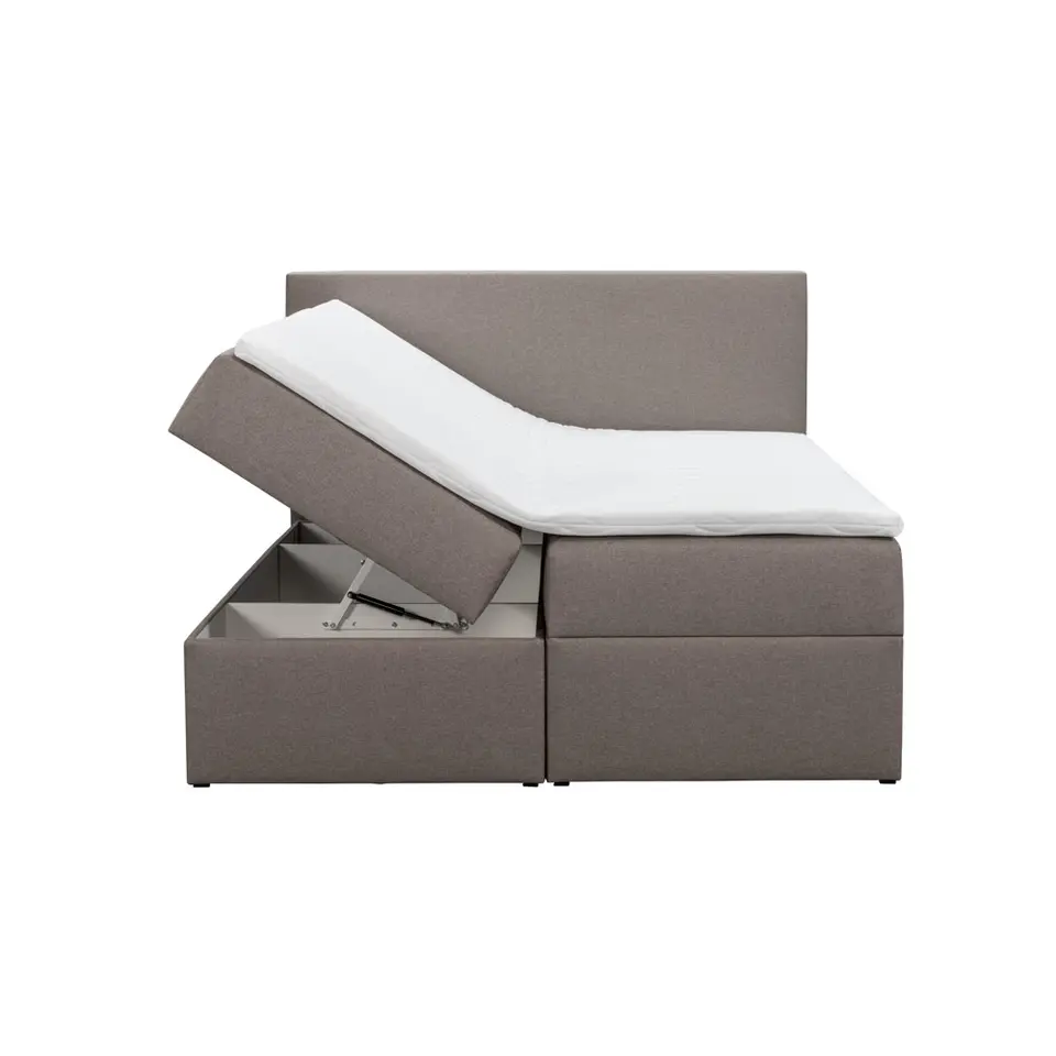 Boxcombinatie met opbergruimte Orebro 6-delig - taupe - 180x200 cm