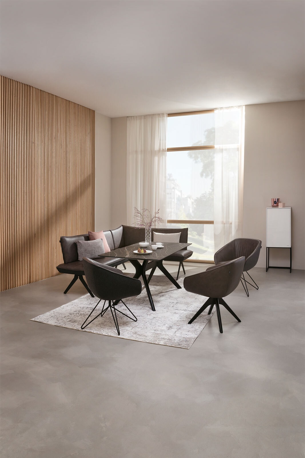 JOOP! Eckbank 169 x 158 cm braun-anthrazit