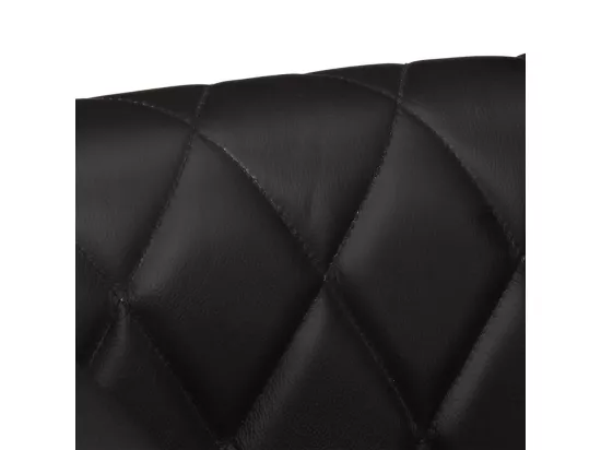 Chaise cabriolet Noir Cuir véritable de chèvre