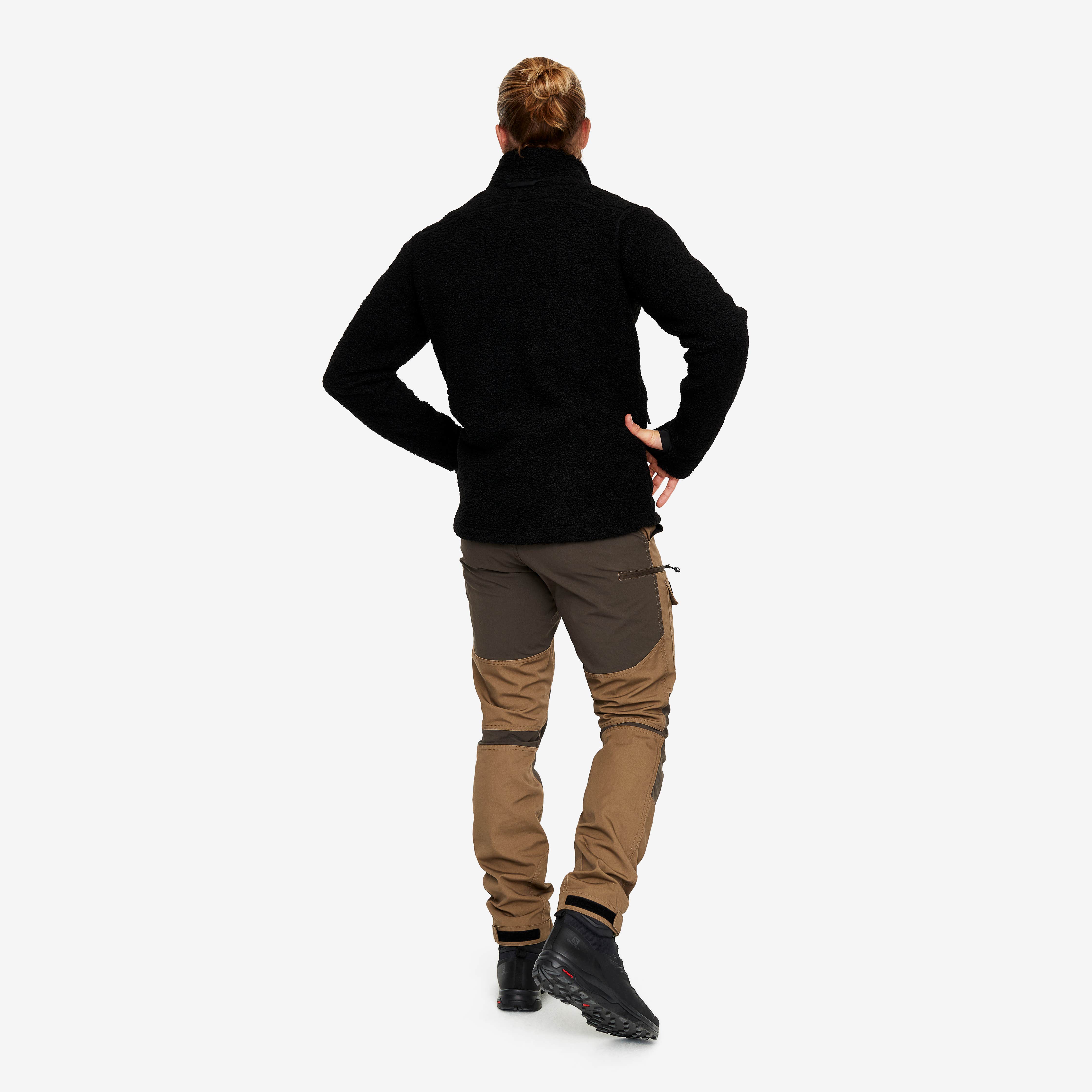 Bigfoot Pile Fleece Herre Jetblack