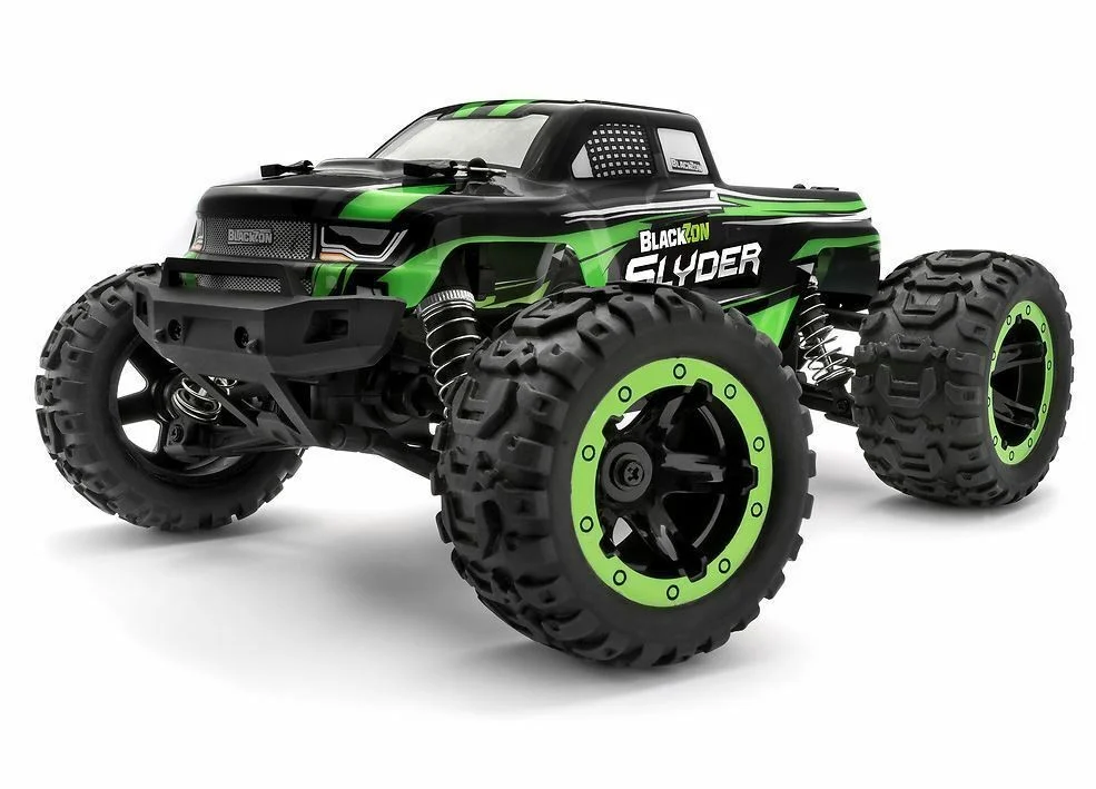 BLACKZON - Slyder MT 1/16 4WD Electric Monster Truck - Grøn