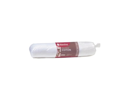 BLANREVE - Traversin en coton - 180 cm - blanc
