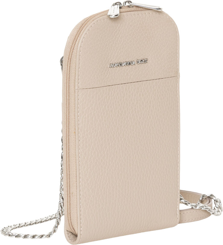 Mandarina Duck MELLOW LEATHER VERTICAL HOLDER / WARM TAUPE Warm taupe
