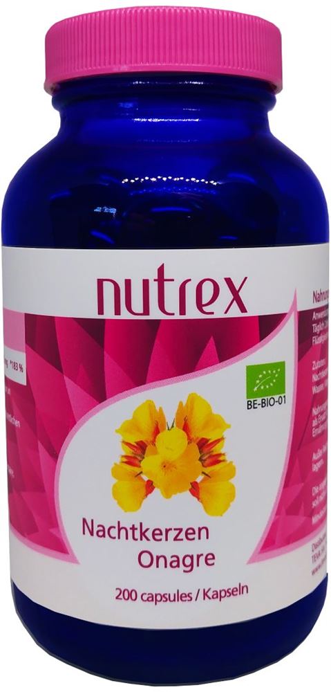 NUTREX Nachtkerzenöl Kaps 500 mg Bio Ds 200 Stk
