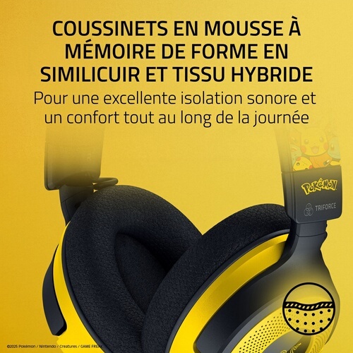 Casque PC Razer Gaming filaire Kraken V4 X Pokémon Kanto Starters Edition