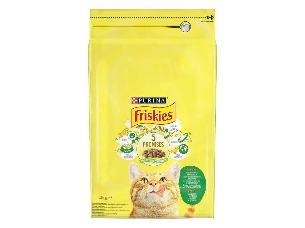 RAÇÃO PARA GATO FRISKIES COM COELHO 4KG