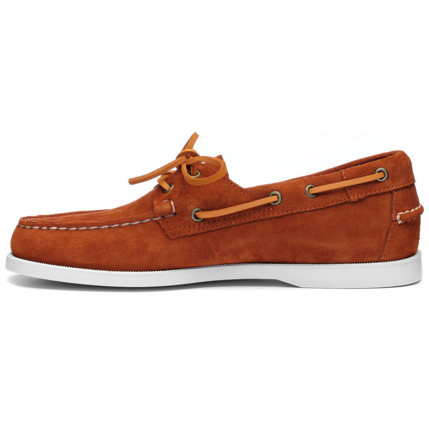 DOCKSIDES PORTLAND FLESH OUT Brandy-Chaussures bateau pour homme en suede Portland
