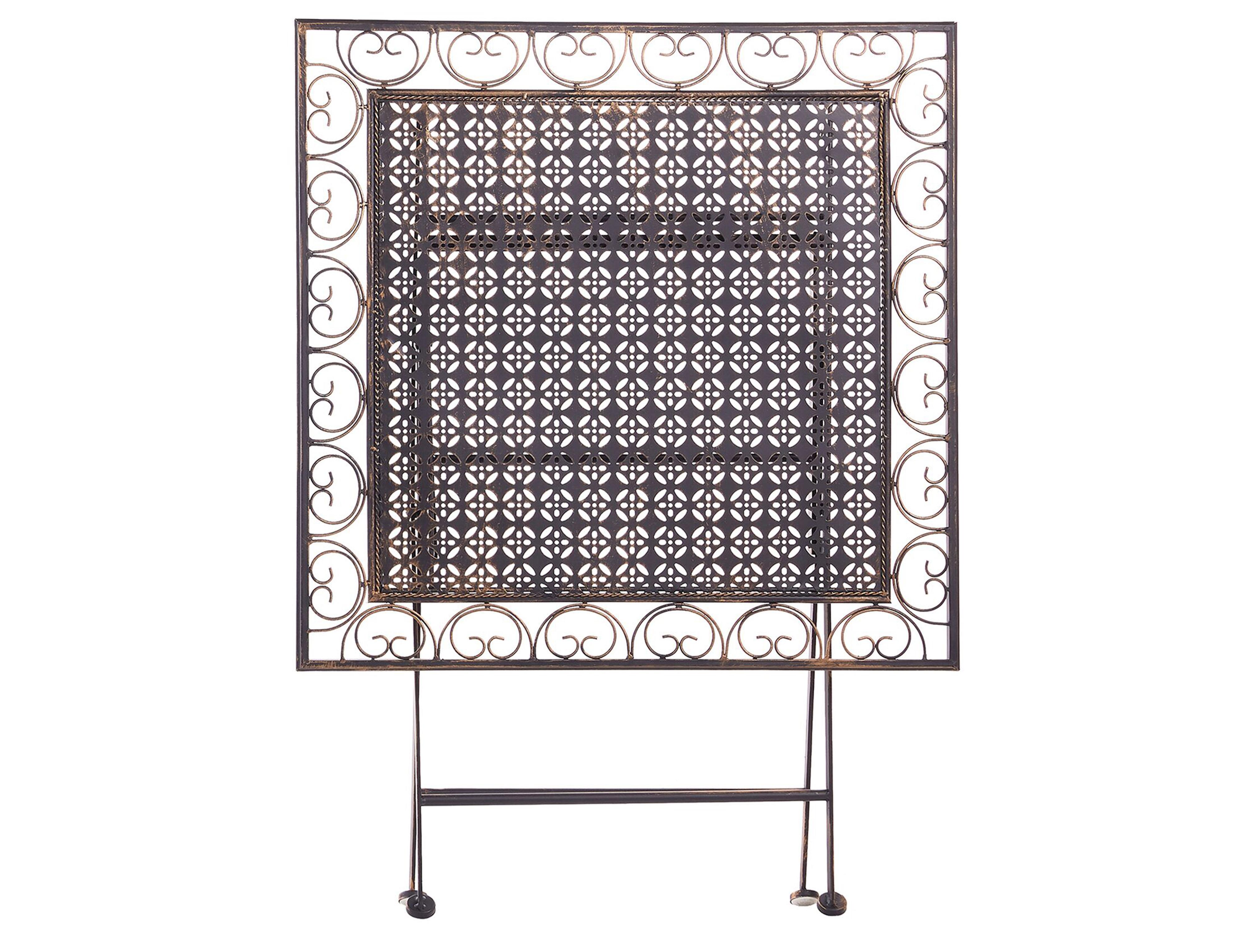 Bistrotafel BORMIO 70 cm 70 cm Metaal Zwart