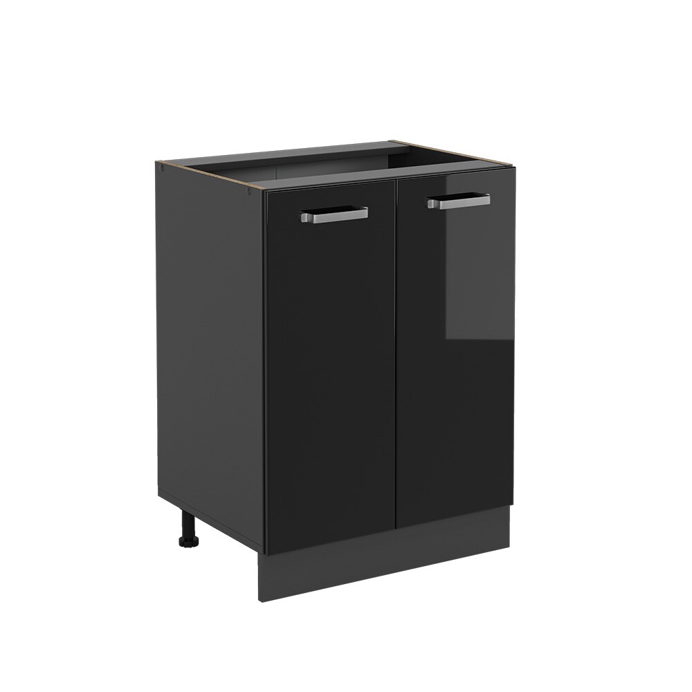 Vicco Unterschrank Küchenschrank R-Line Solid Anthrazit Schwarz 60 cm modern