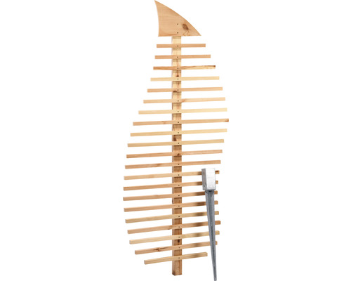 Fraxinus blad houten trellis (bouwpakket) 76 x 6,5 x 186 cm natuurlijk